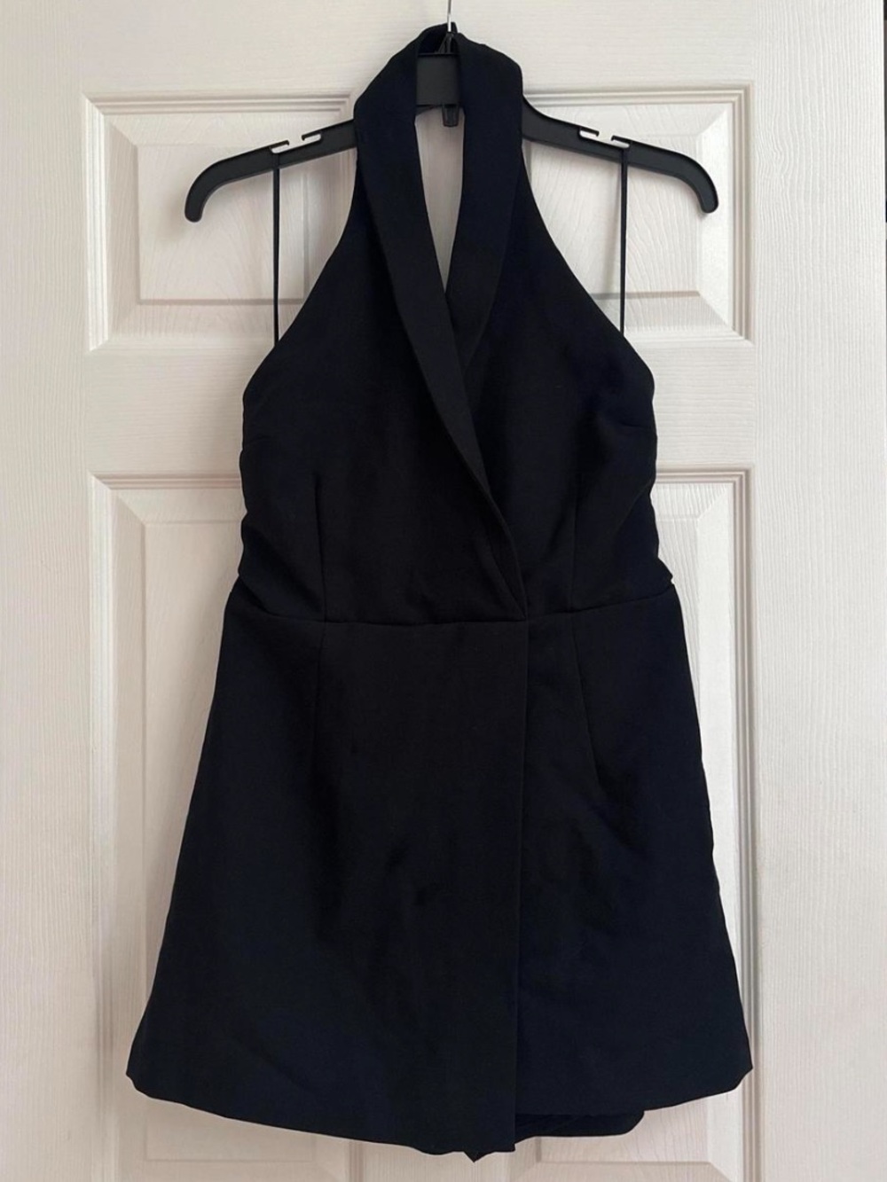 Abercrombie & Fitch Black Halter Neck Mini Dress Size M